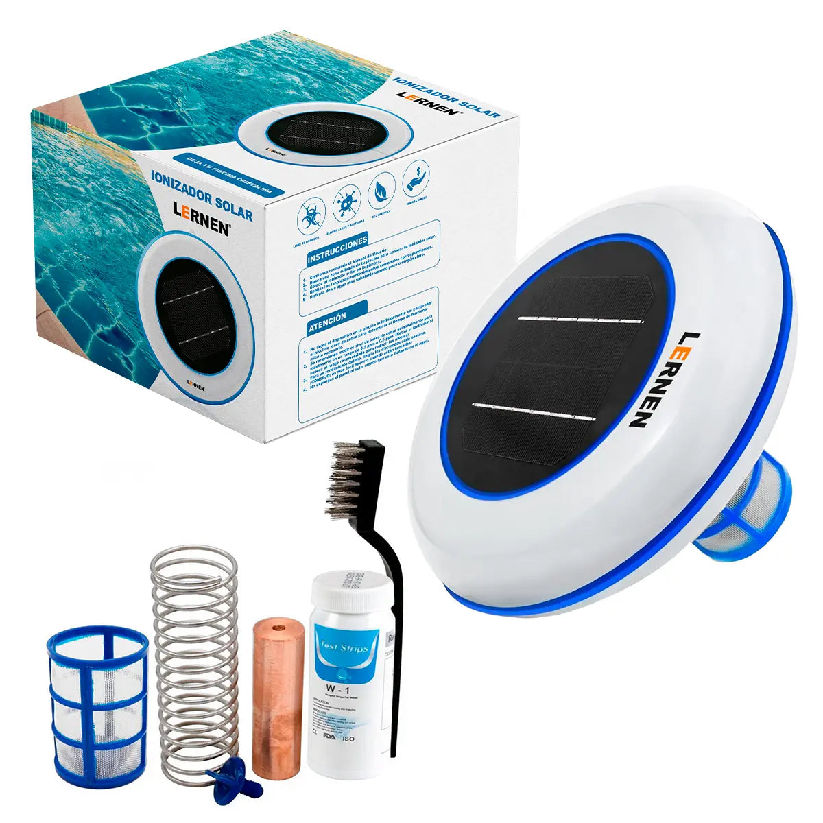 Ionizador Solar para Piscina Lernen – Mantén tu agua limpia de forma ...