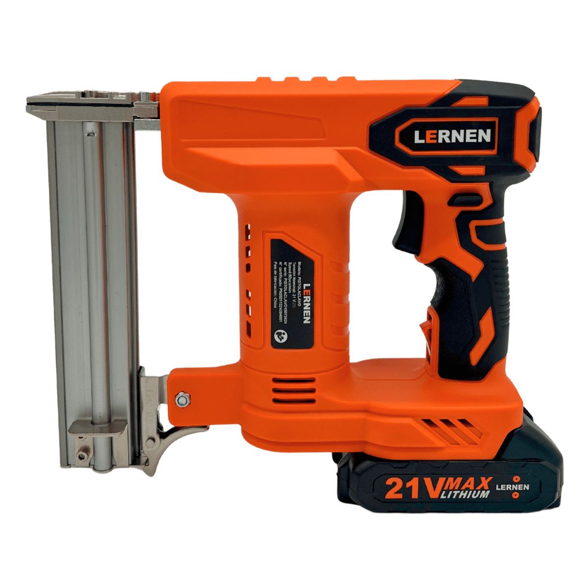 Pistola De Clavos Y Grapas Inalámbrica LERNEN + 2 Baterías Lernen