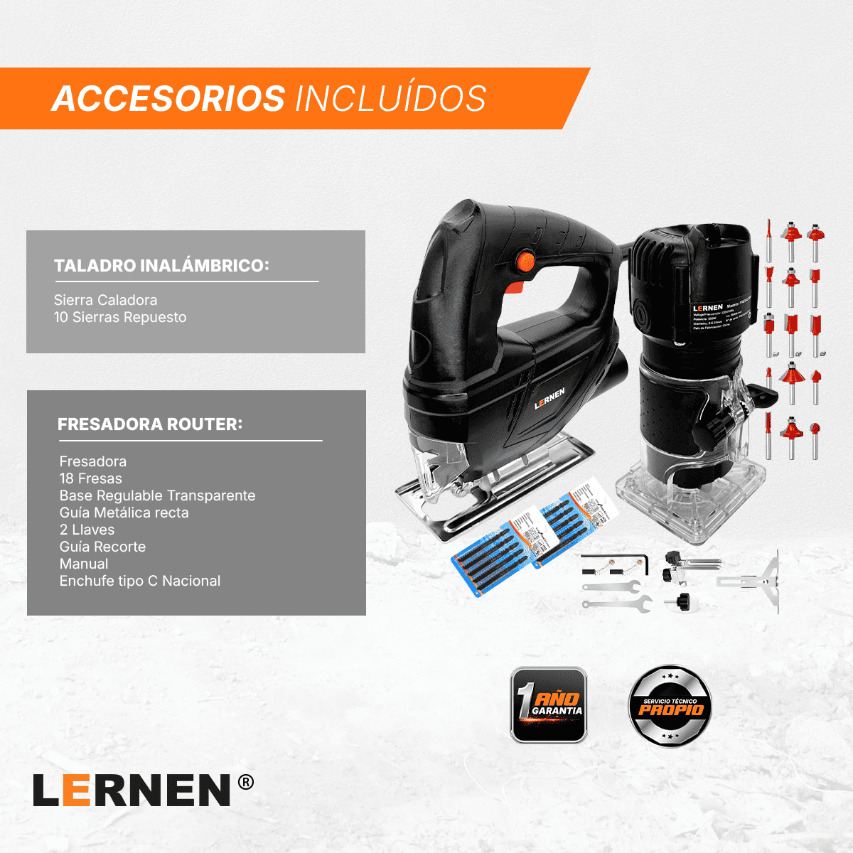 Pack Sierra Caladora + Cepillo Eléctrico