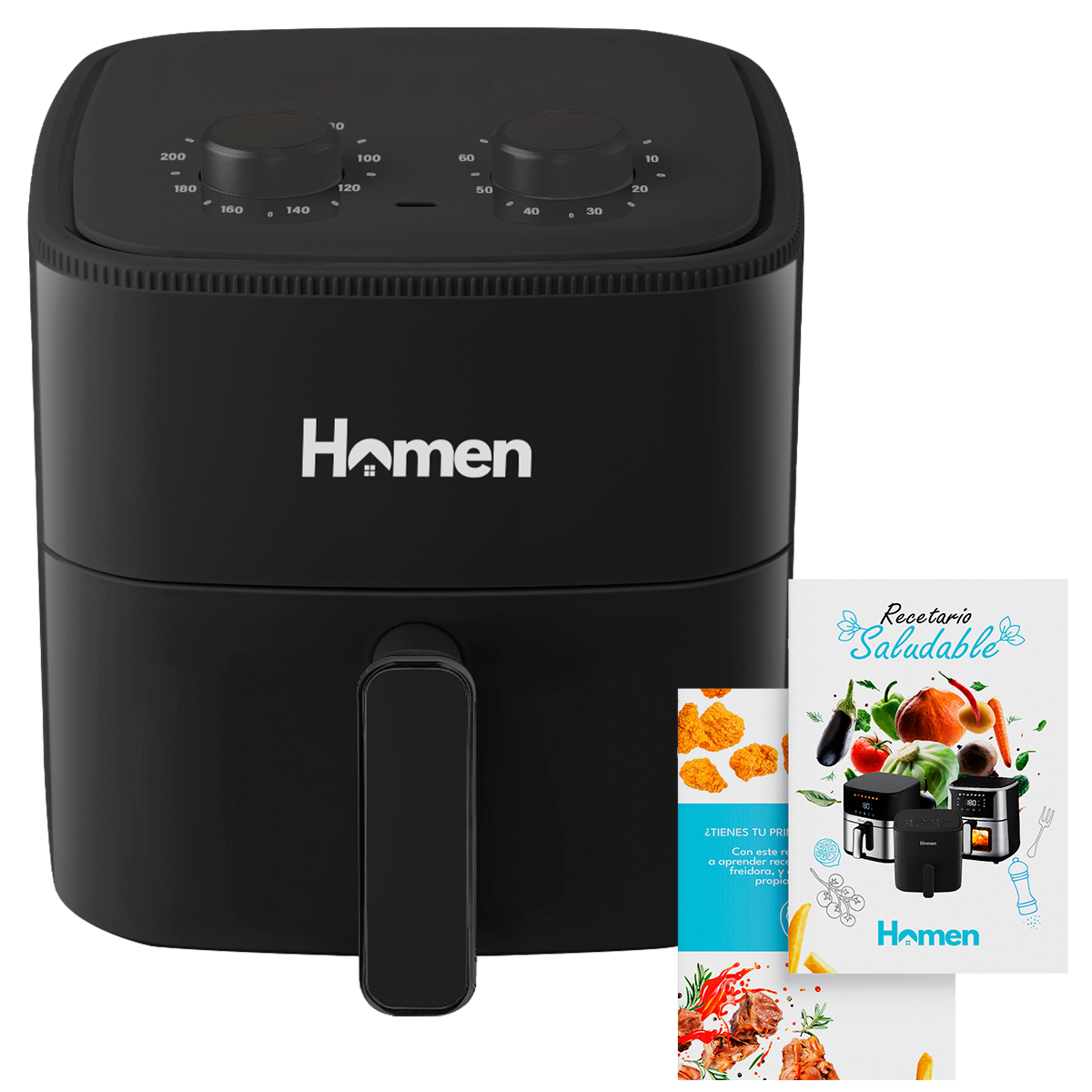 Freidora de Aire 4.2 Litros 1.200W homen — Cocina más sana y crujiente