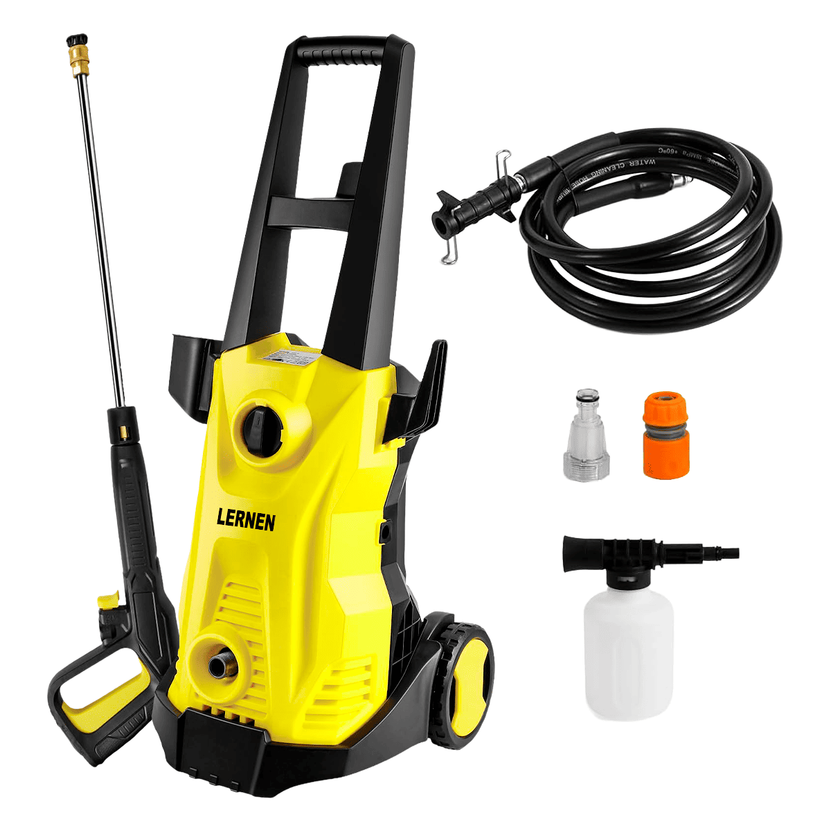 Hidrolavadora 1600w con Espumador y Ruedas LERNEN Lernen