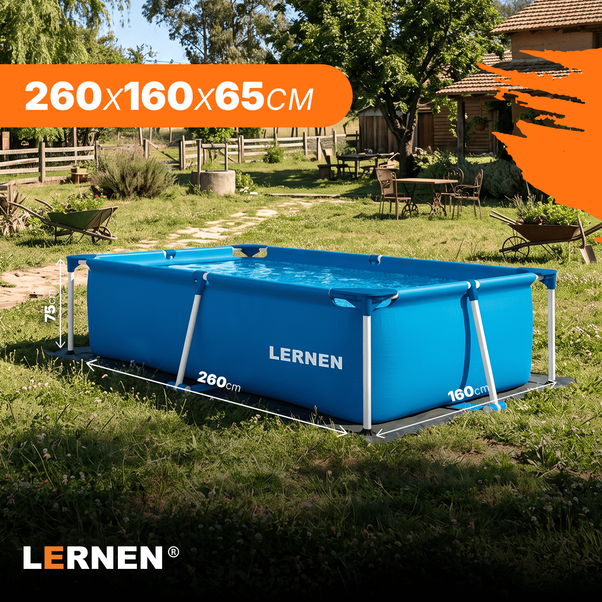 Piscina Estructural Rectangular 260X160 Lernen