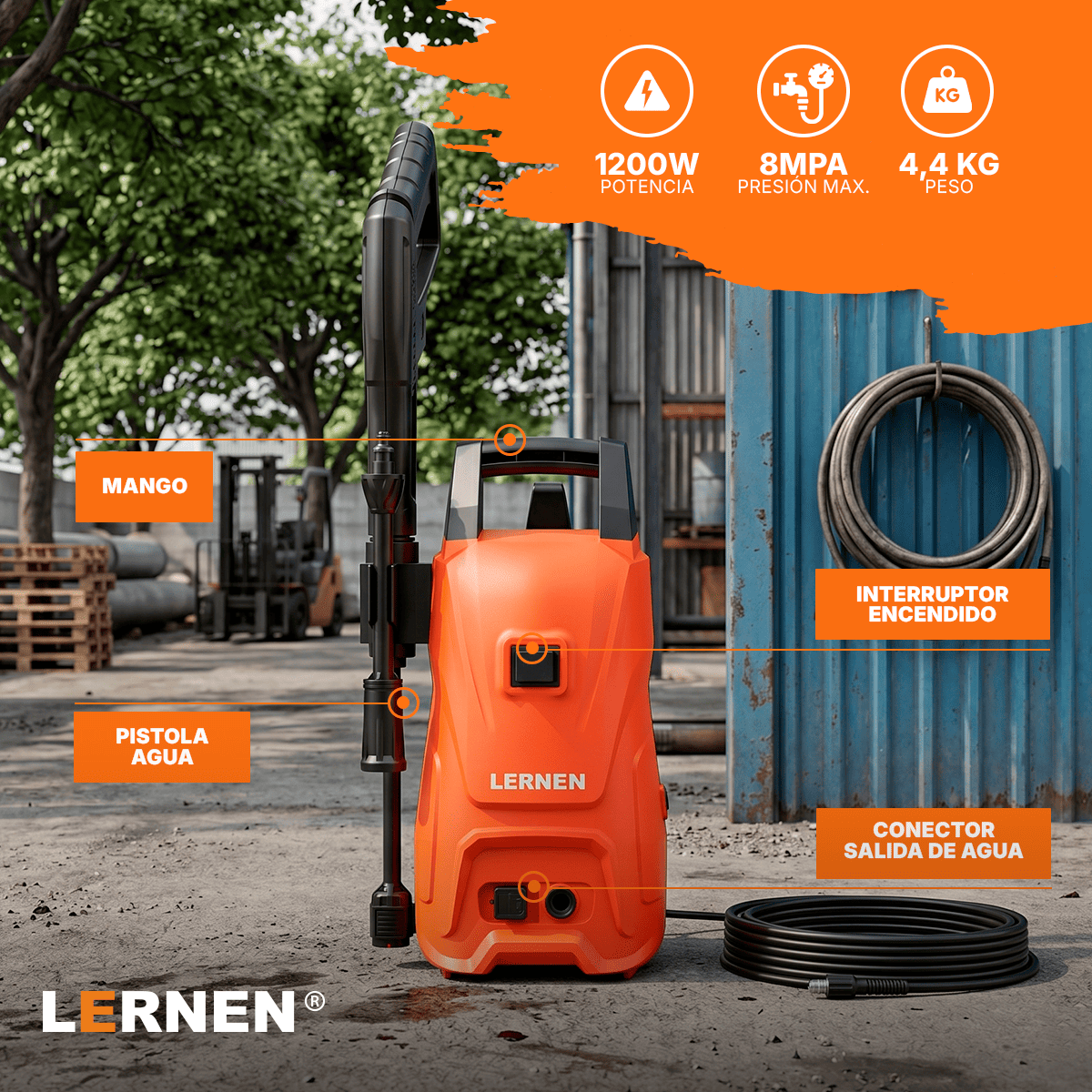 Hidrolavadora 1200w LERNEN