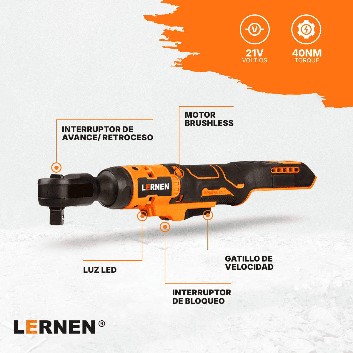 Llave Chicharra eléctrica Inalámbrica + 2 baterías + 6 dados Lernen