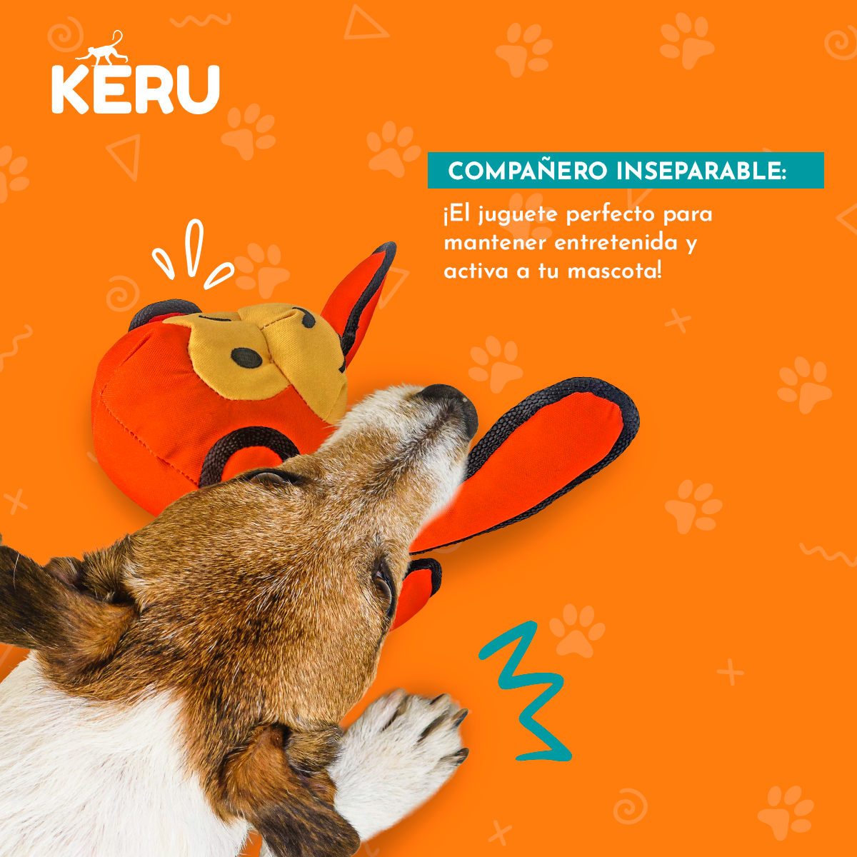 Mono Interáctivo para mascotas KERU Keru