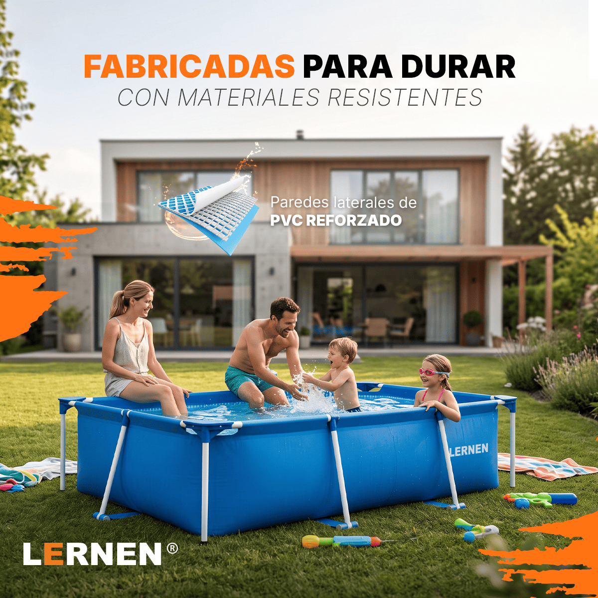 Piscina Estructural Rectangular 300X200 Lernen