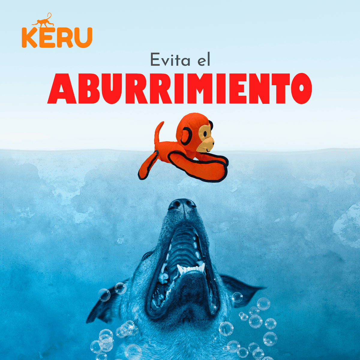 Mono Interáctivo para mascotas KERU Keru