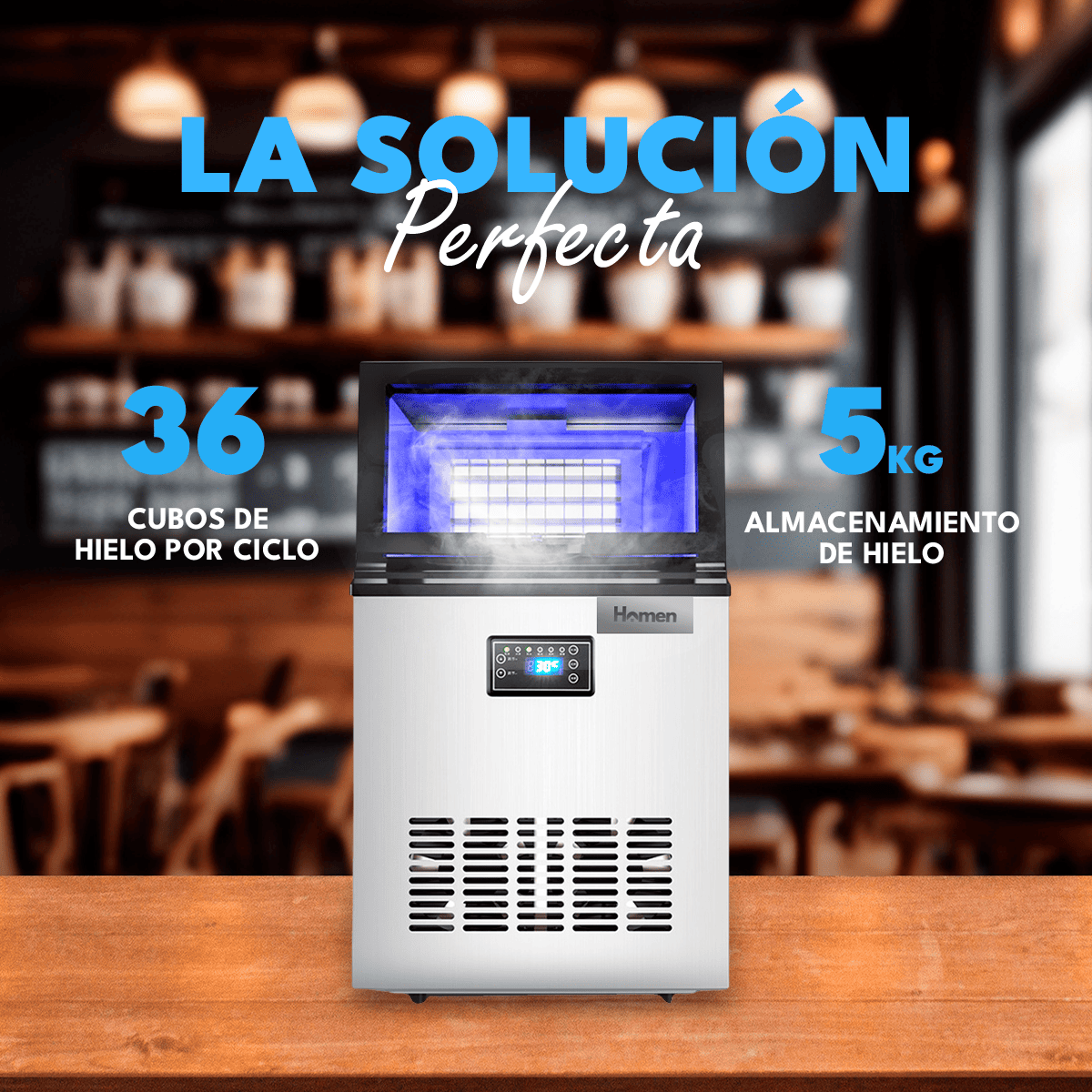 Máquina de Hielo Automática 25 kg/24h