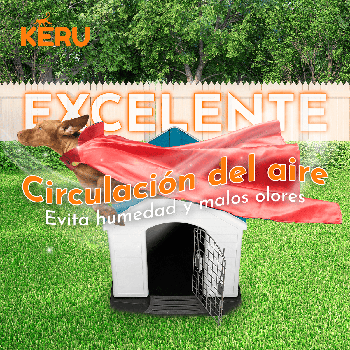 Casa para Perro Cuadrada Keru