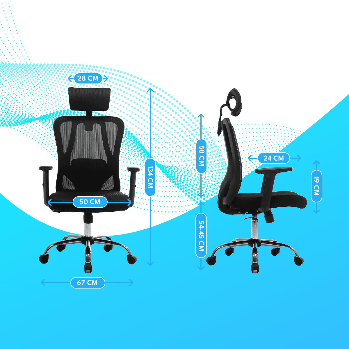 Silla De Oficina SOERME PRO NEGRO Homen