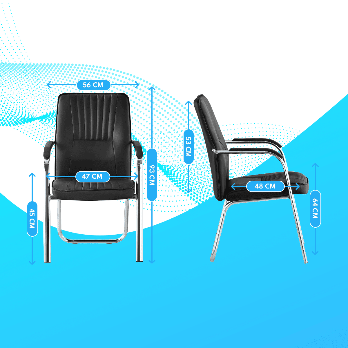 Silla de Visita ISO Pro Modelo: 5SESPERA - Pack 5 unidades Homen