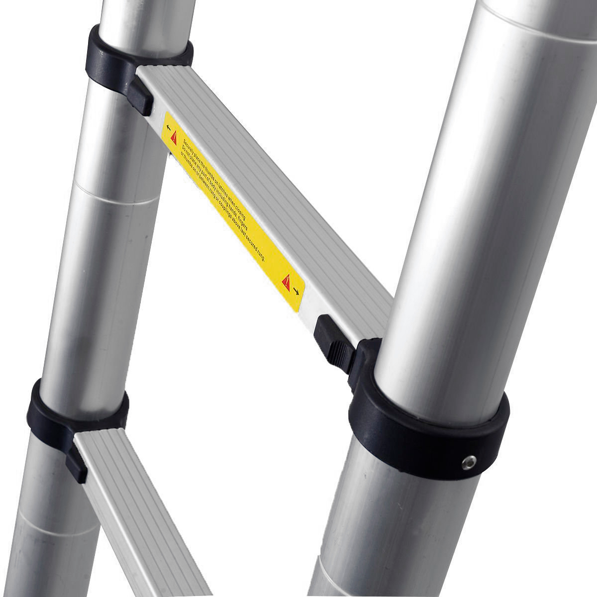 Escalera Telescópica Plegable 2.6 Metros Lernen Color Gris