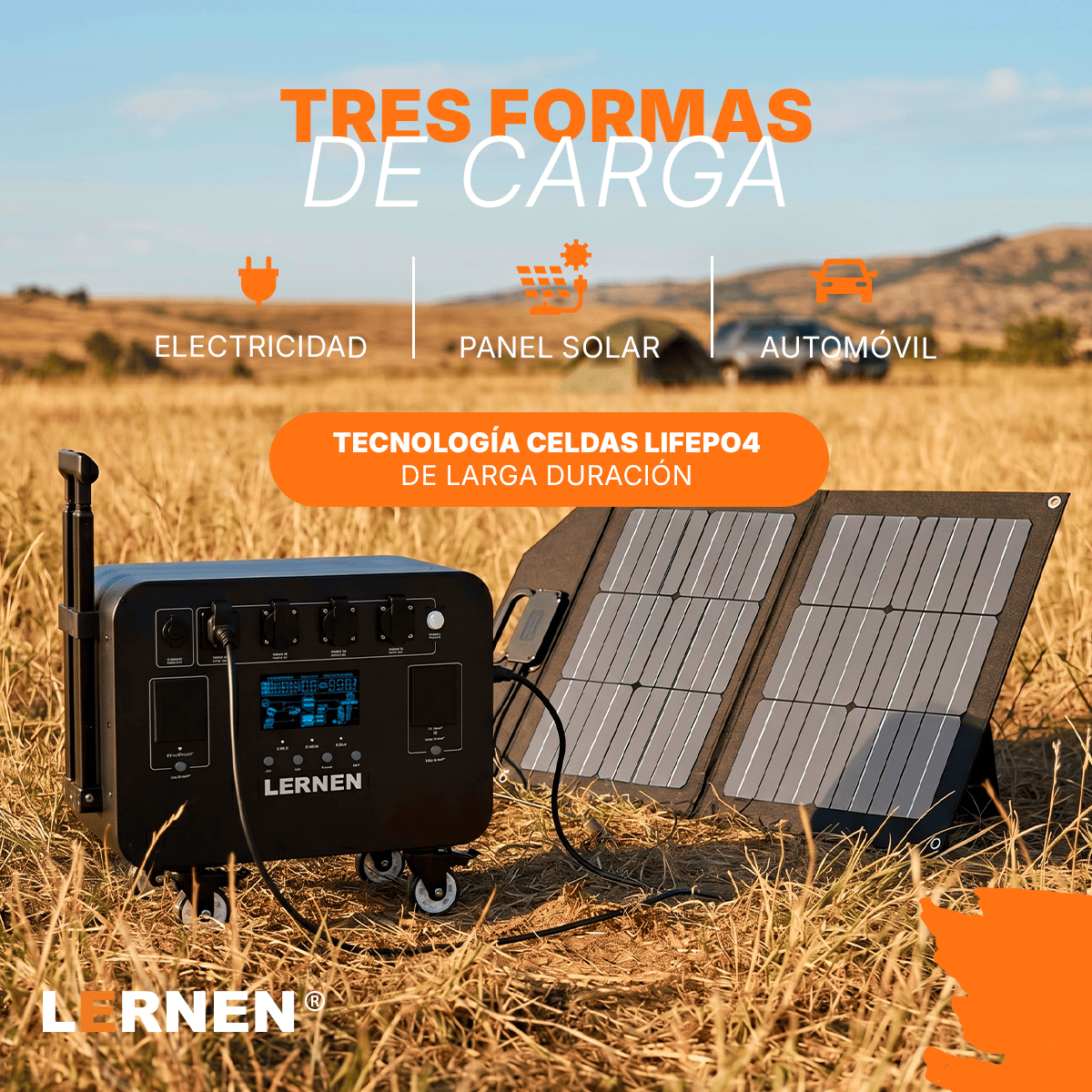 Estación De Energía Portátil Lernen 5000w Generador Eléctrico