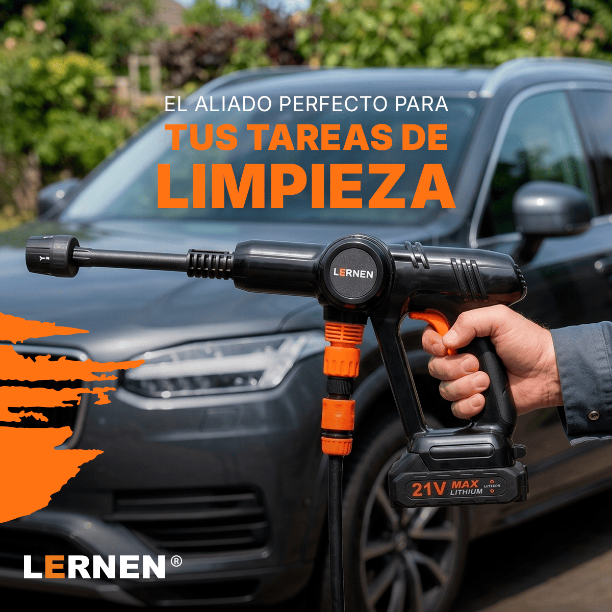 Hidrolavadora Inalámbrica PRO Lernen + 2 baterías + Accesorios