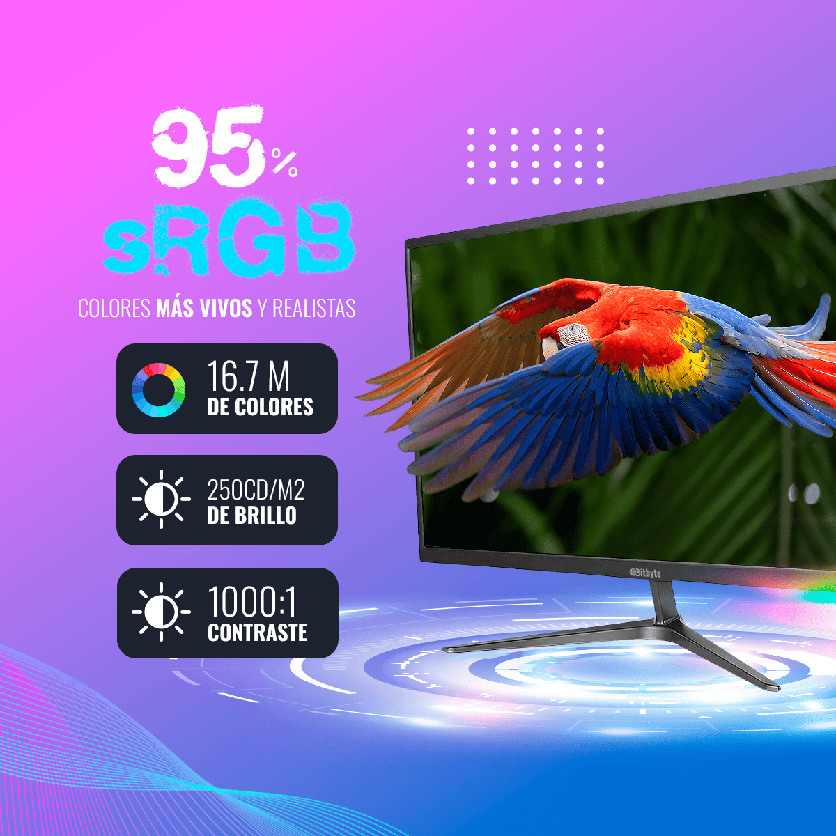 Monitor Bitbyte 24″ Full HD (1920×1080)