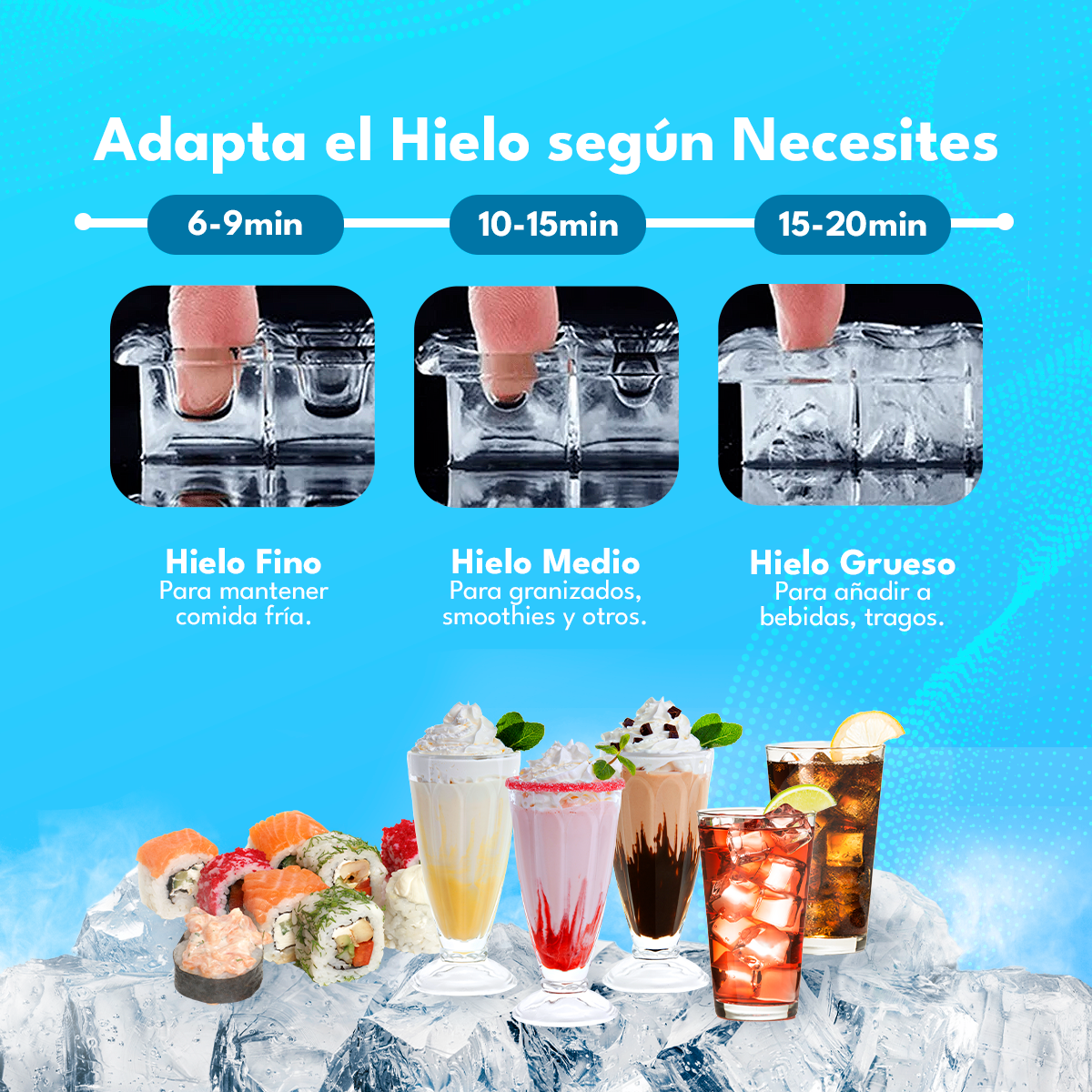 Máquina de Hielo Automática 25 kg/24h