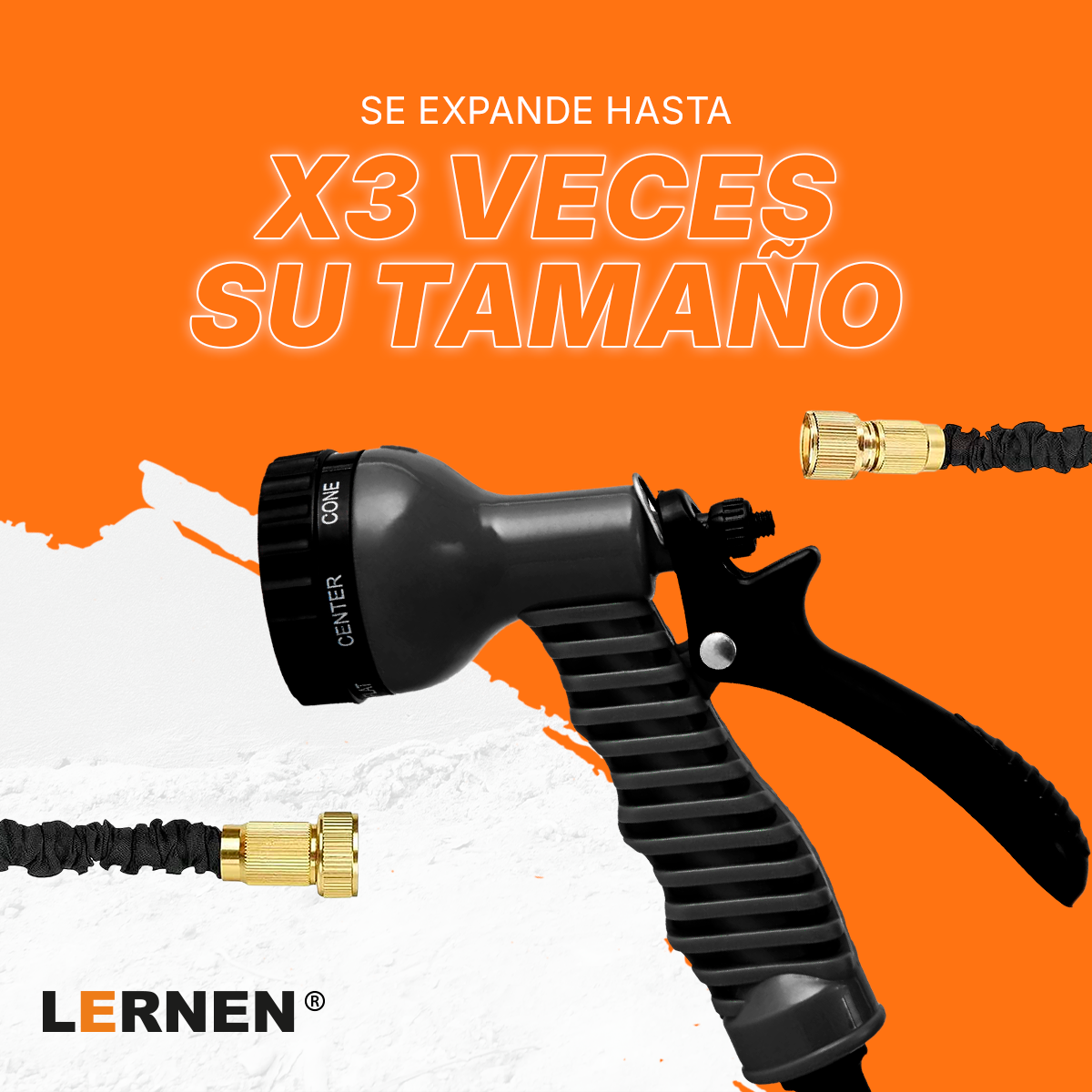 Manguera Expandible de Jardín con Pistola de Riego Lernen