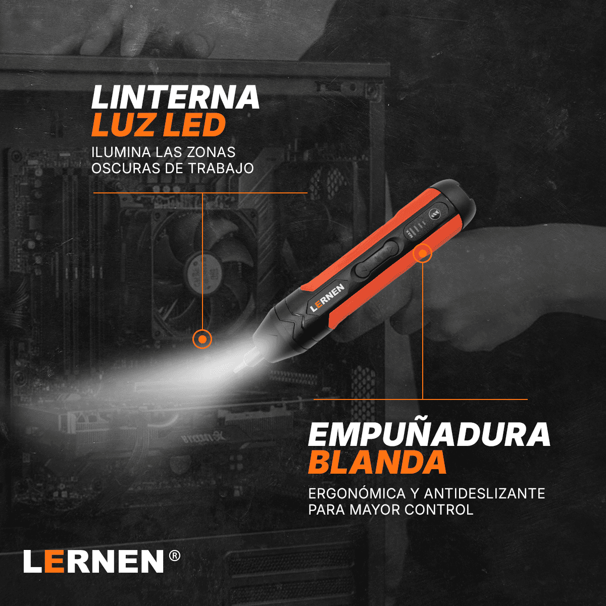 Destornillador inalámbrico mini 3.6 V LERNEN Lernen