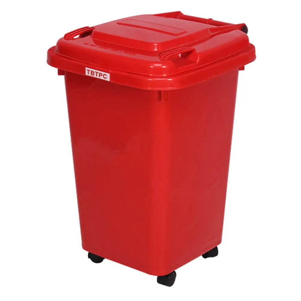 Basurero Contenedor De Basura 50 Litros Con Ruedas - Colores Lernen