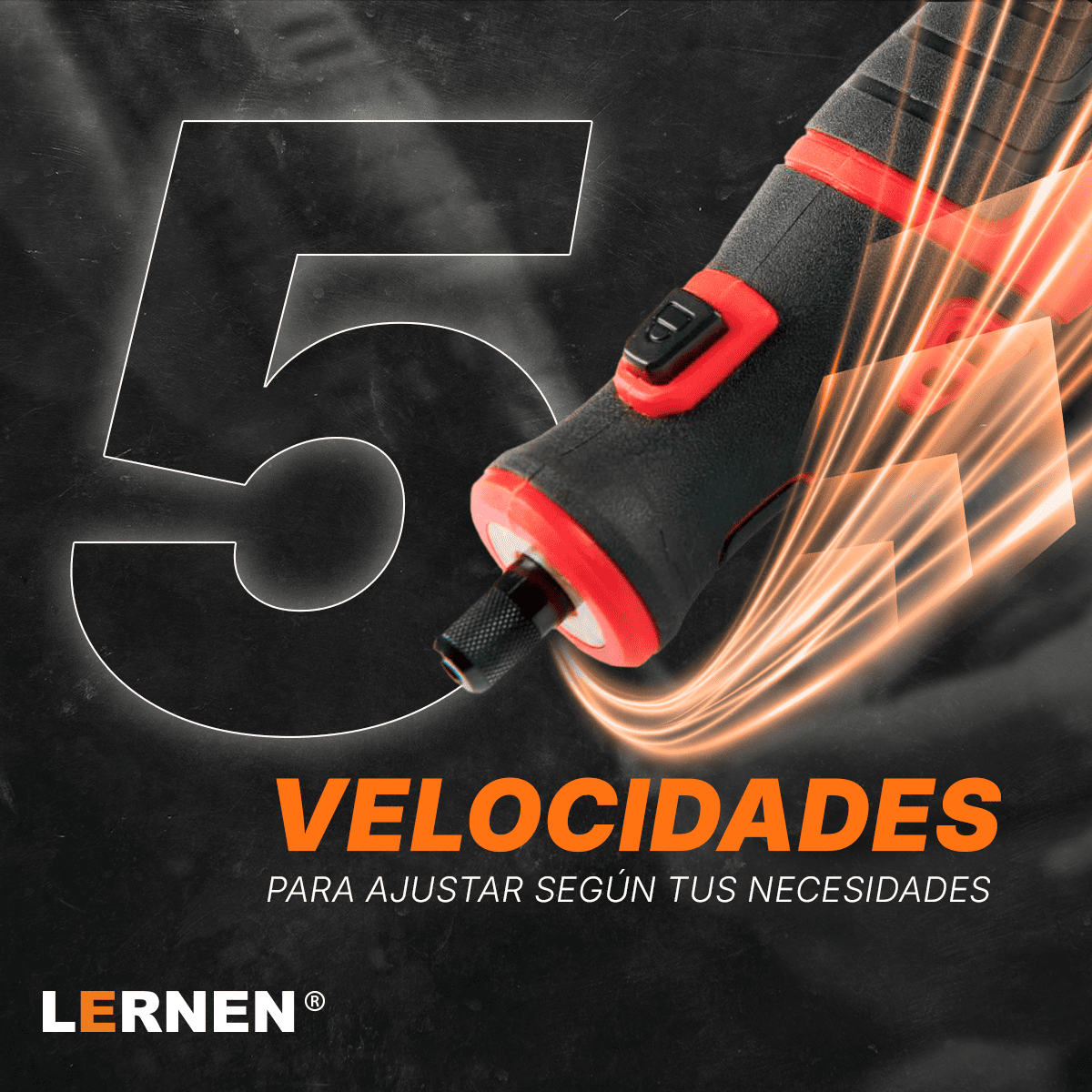 Herramienta Grabado Multipropósito Inalámbrico LERNEN + 85 Accesorios. Lernen