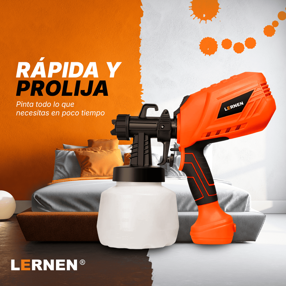 Pistola Para Pintar Eléctrica 550w LERNEN Lernen