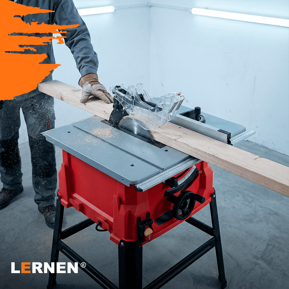 Sierra de Banco 2000W Lernen– Disco 254 mm (10”) con 2 Hojas Incluidas Lernen