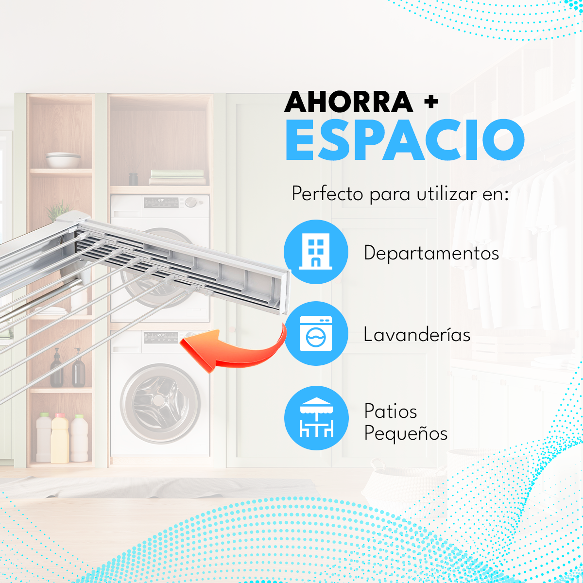 Tendedero Colgador De Ropa Retráctil