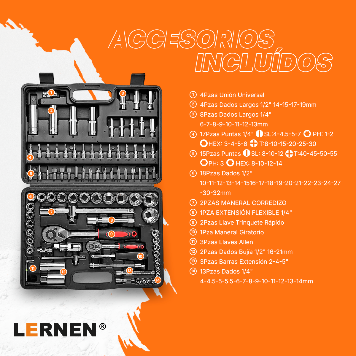 Juego de dados 108 piezas Lernen Lernen