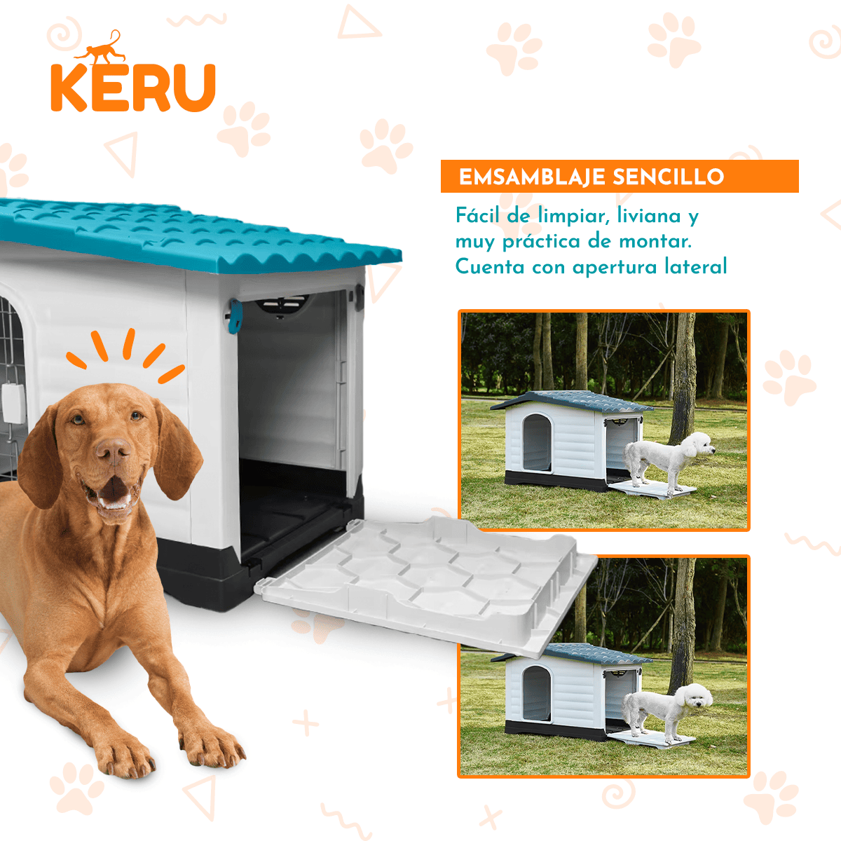 Casa para Perro Rectangular Keru