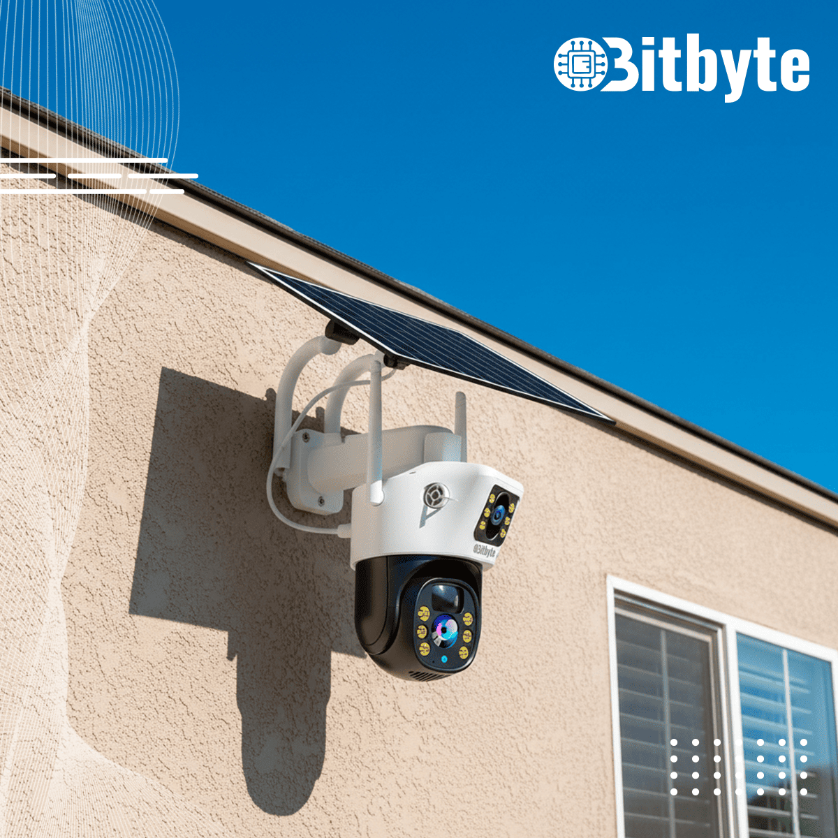 Cámara de seguridad Solar Wifi Exterior Impermeable 4MP