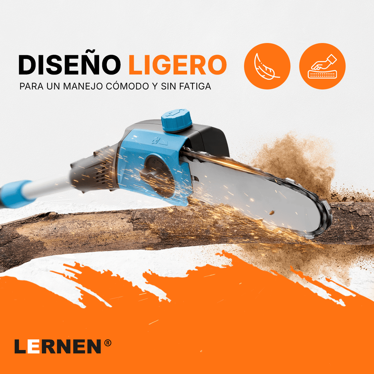 Motosierra Telescópica Inalámbrica Brushless Lernen