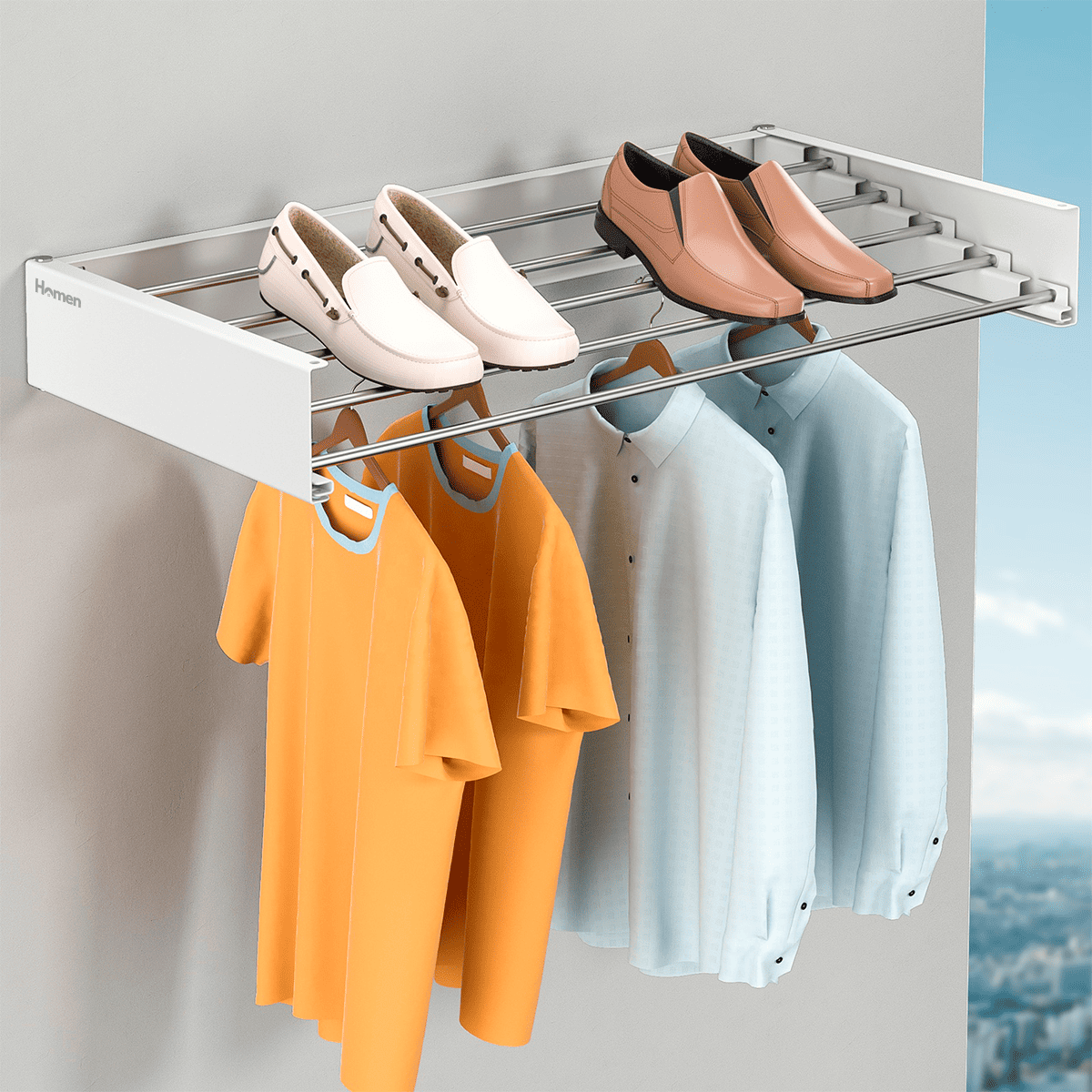 Tendedero Colgador De Ropa Retráctil