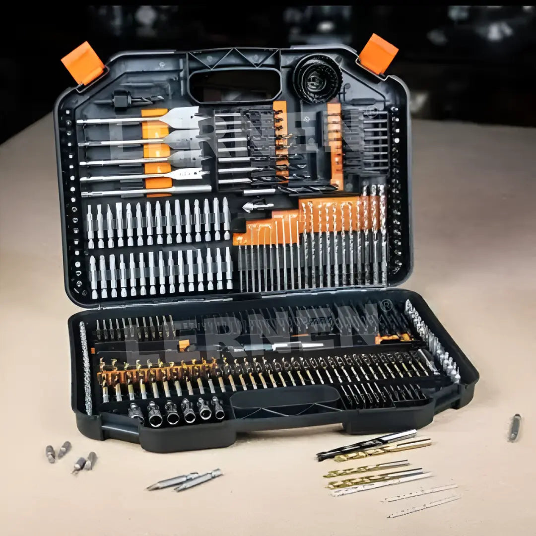 Maletín De 246 Puntas De Taladro, Brocas y Dados Lernen