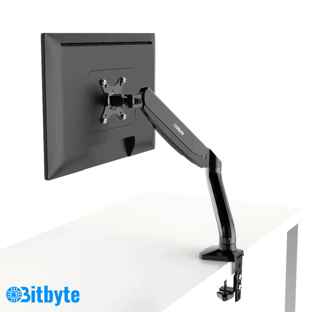 Soporte Monitor Escritorio 13 -32 Pulgadas Brazo Articulado Color Negro Bitbyte