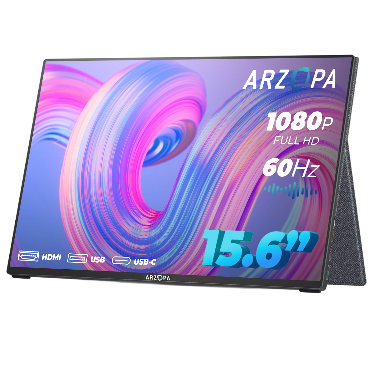 Monitor Portátil 15.6" Arzopa A1 GAMUT Full HD IPS con Tapa Protectora