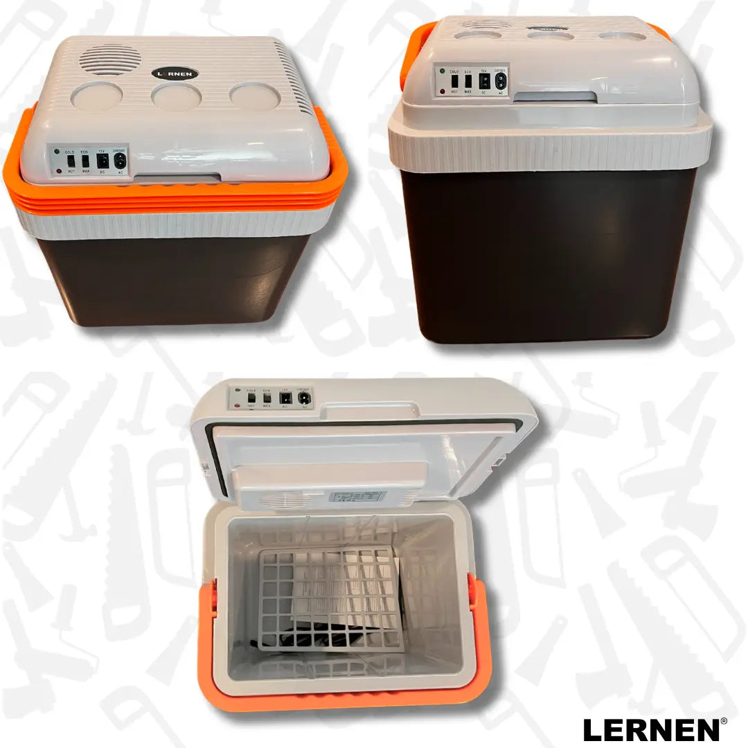Cooler Portátil Eléctrico 24 Lt 12v Para Autos O Enchufe Ac / Dc Lernen