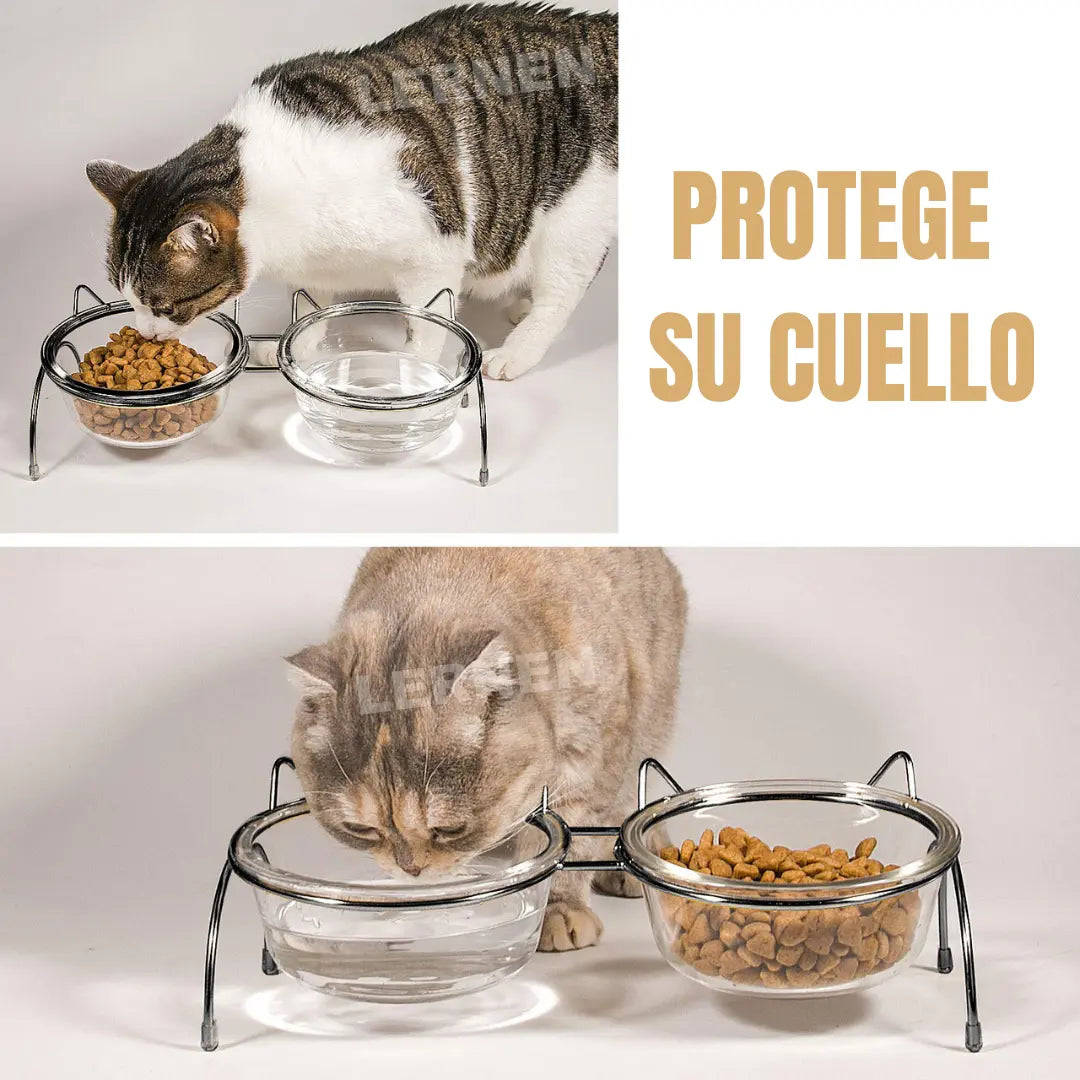 Comedero Bebedero Bowl doble - Gato Keru
