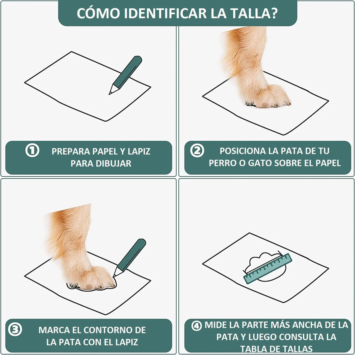 Zapatos Impermeables y Reflectantes Para Perros - Tallas Keru