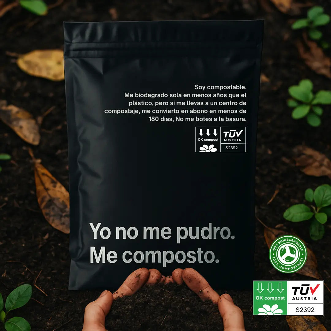 Bolsa Compostable Tipo Courier 45x50 Cm, Caja 300 Unidades Lernen