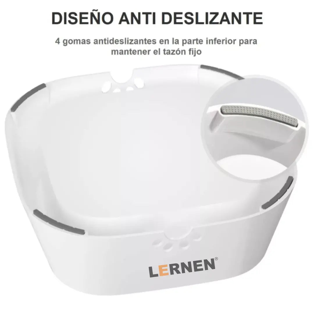 Plato Bebedero Antiderrame Lernen