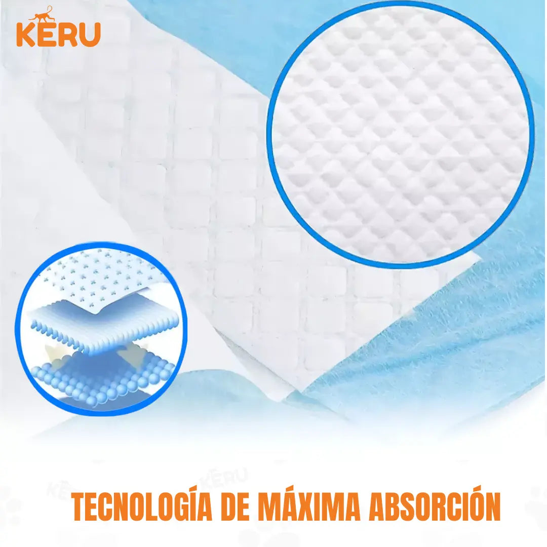 Pañales Sabanillas Entrenamiento Mascotas 60x60 Keru