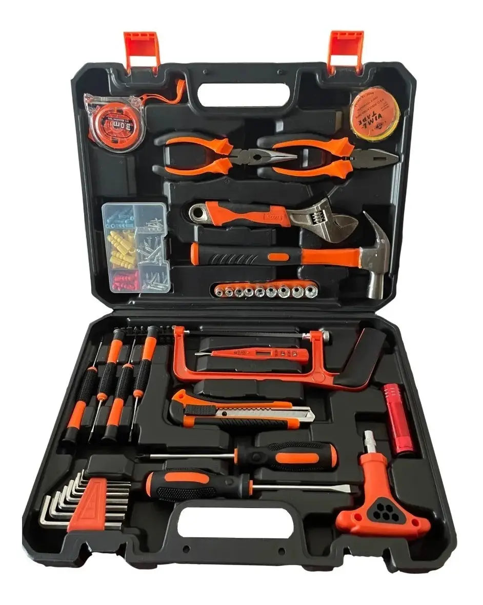 Pack Motosierra Podadora 4 Pulgadas 2 Baterías + Set De 150 Herramientas Lernen