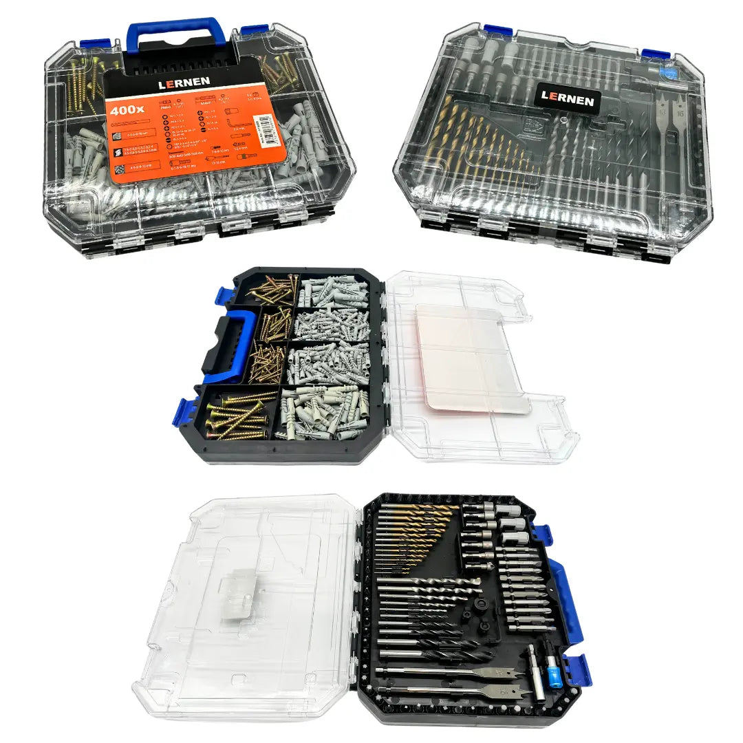 Kit 400 Brocas Tarugos Tornillos Lernen