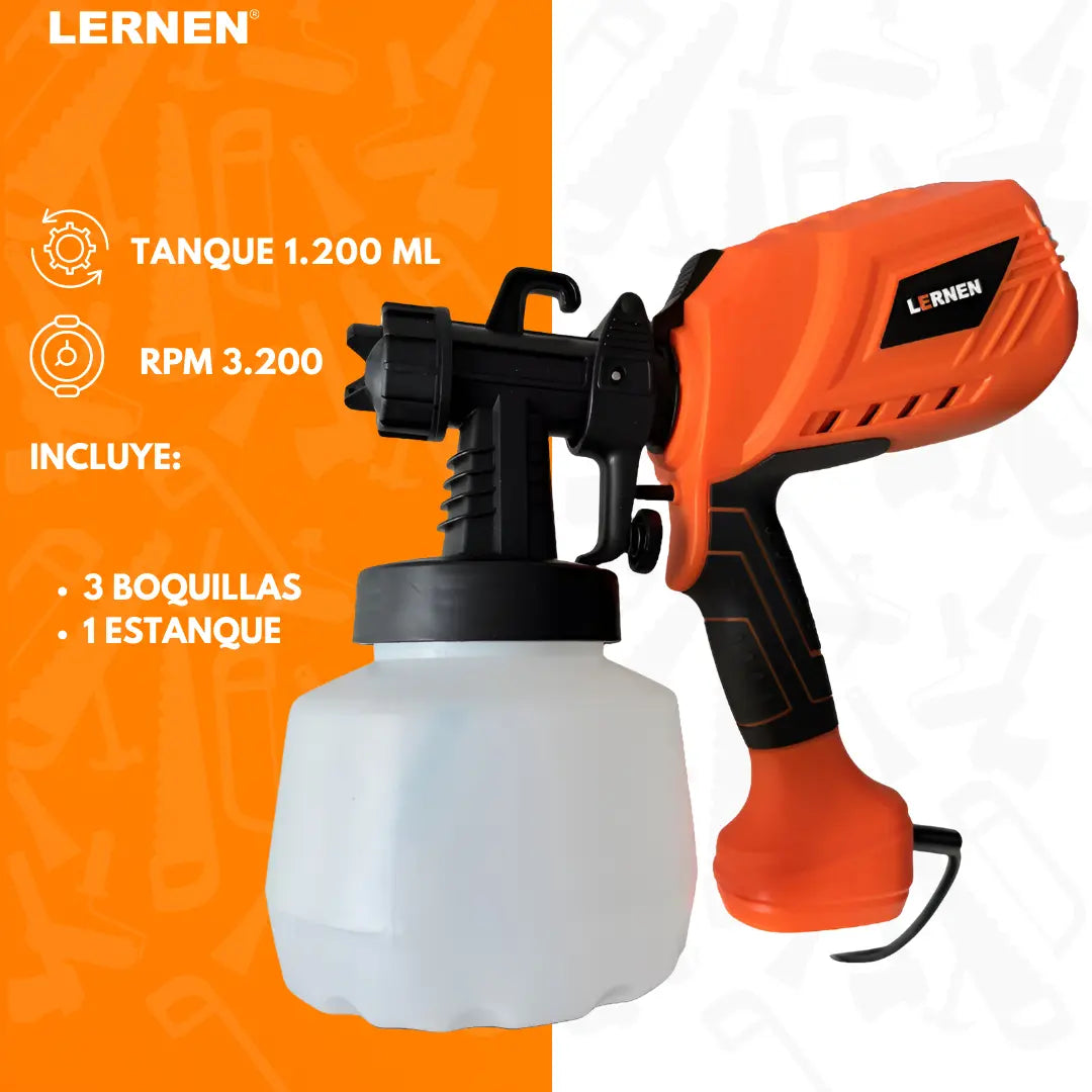 Pistola Eléctrica 550w LERNEN Para Pintar Lernen