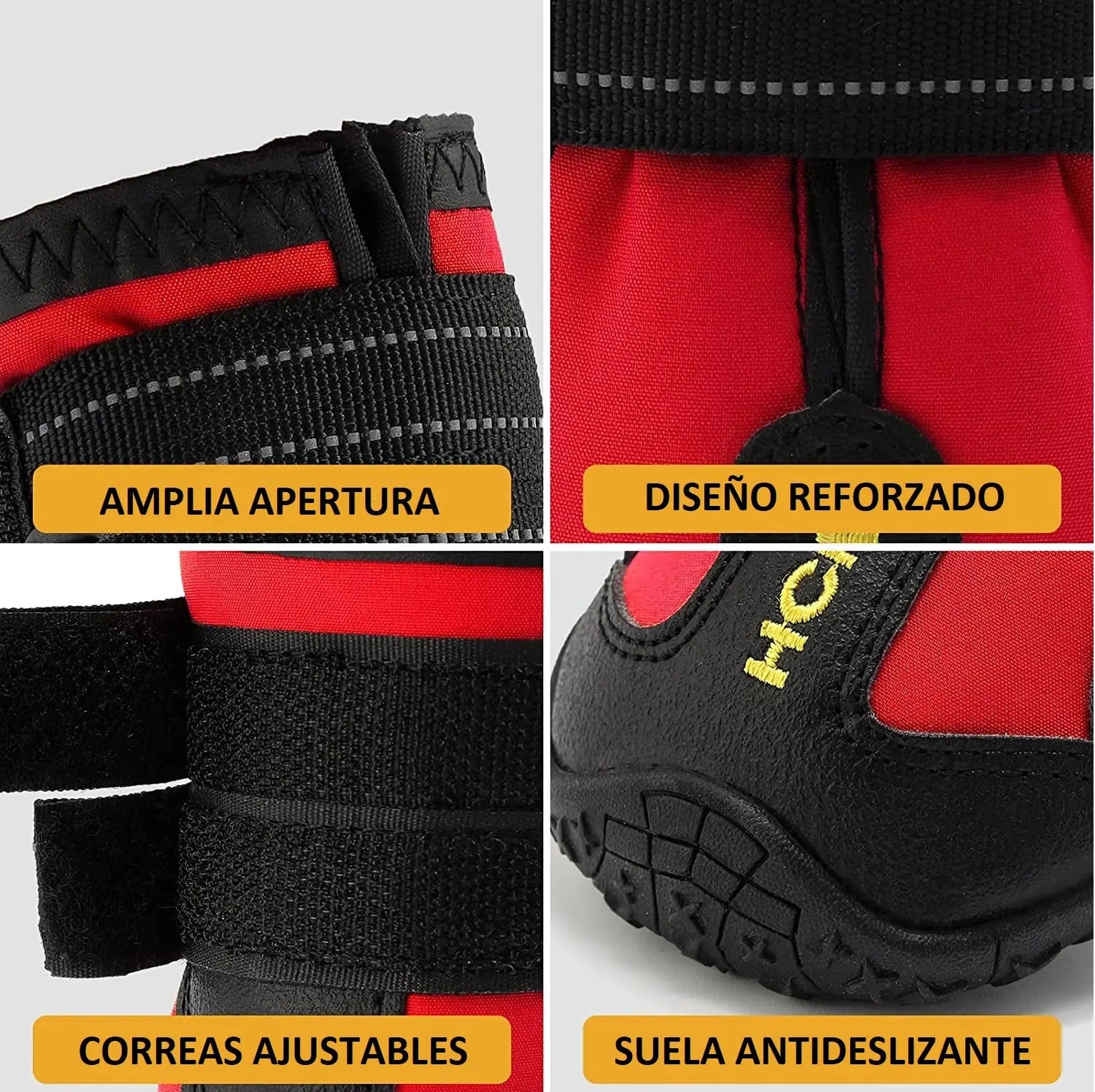 Zapatos Impermeables y Reflectantes Para Perros - Tallas Keru