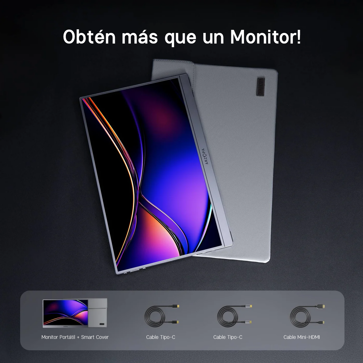 Monitor Portátil ARZOPA Z1FC 16.1” Full HD 144Hz – Ultra Ligero