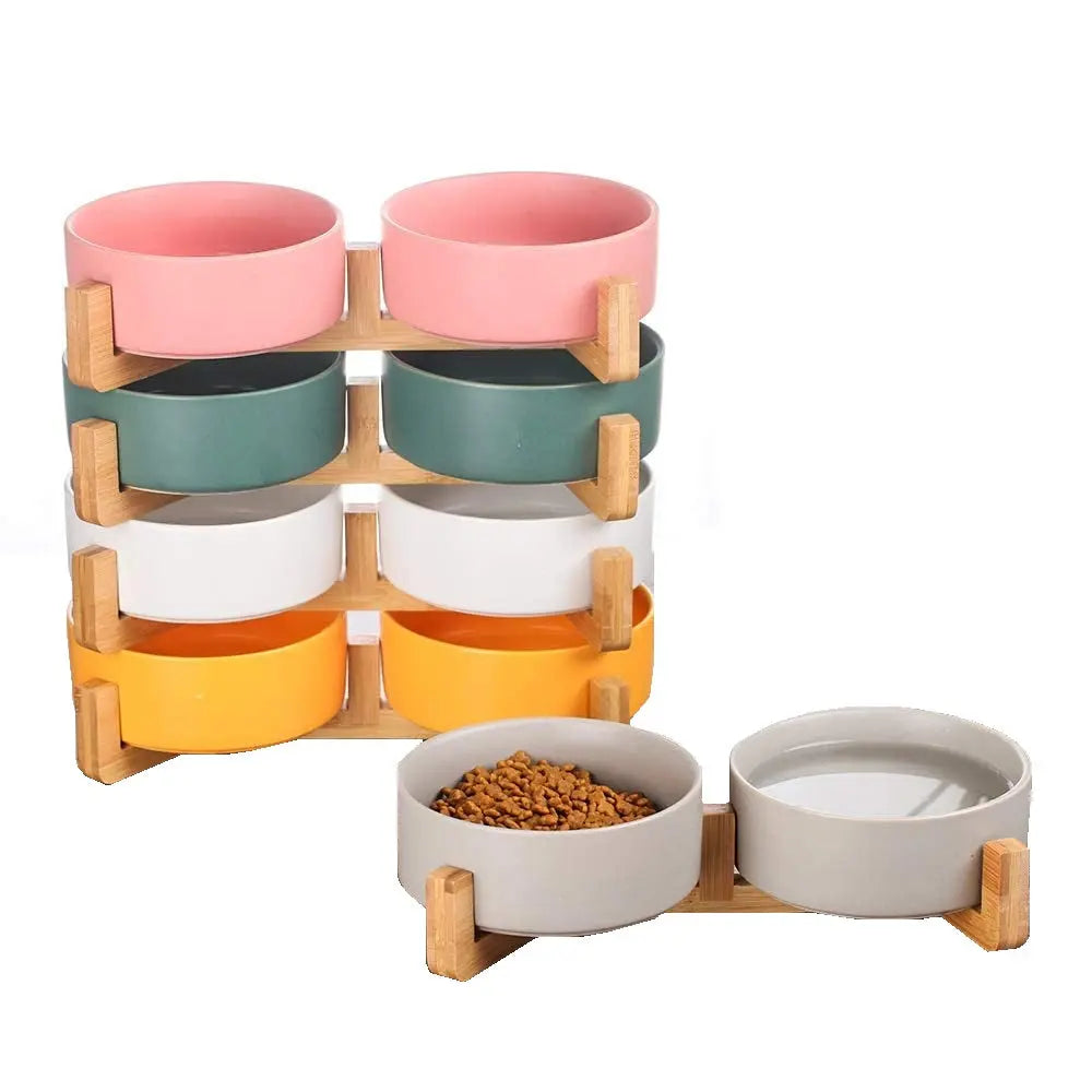 Plato Comedero Grandes De Cerámica Para Perro Gato – 850 mL Keru