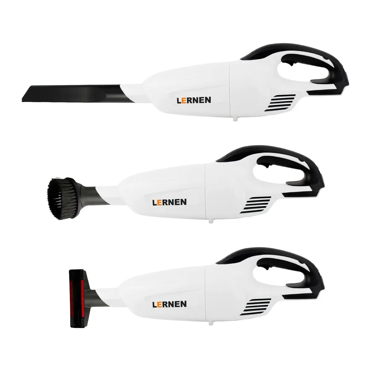 Aspiradora Inalámbrica Lernen 21v + 2 Baterías + Accesorios Lernen