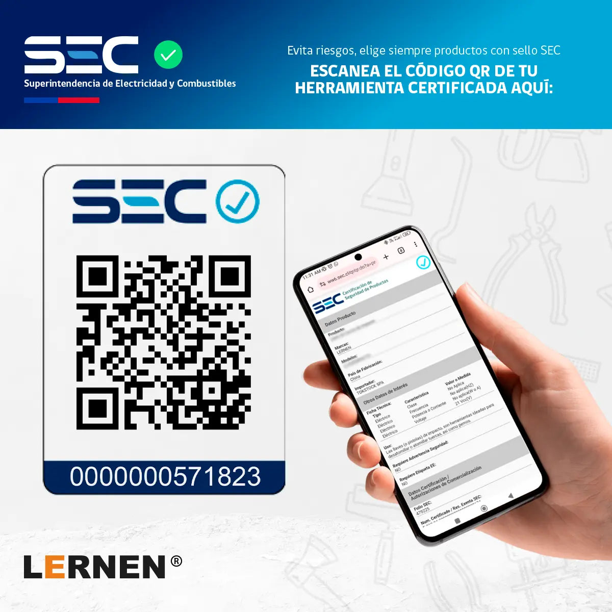 Aspiradora Inalámbrica Lernen 21v + 2 Baterías + Accesorios Lernen