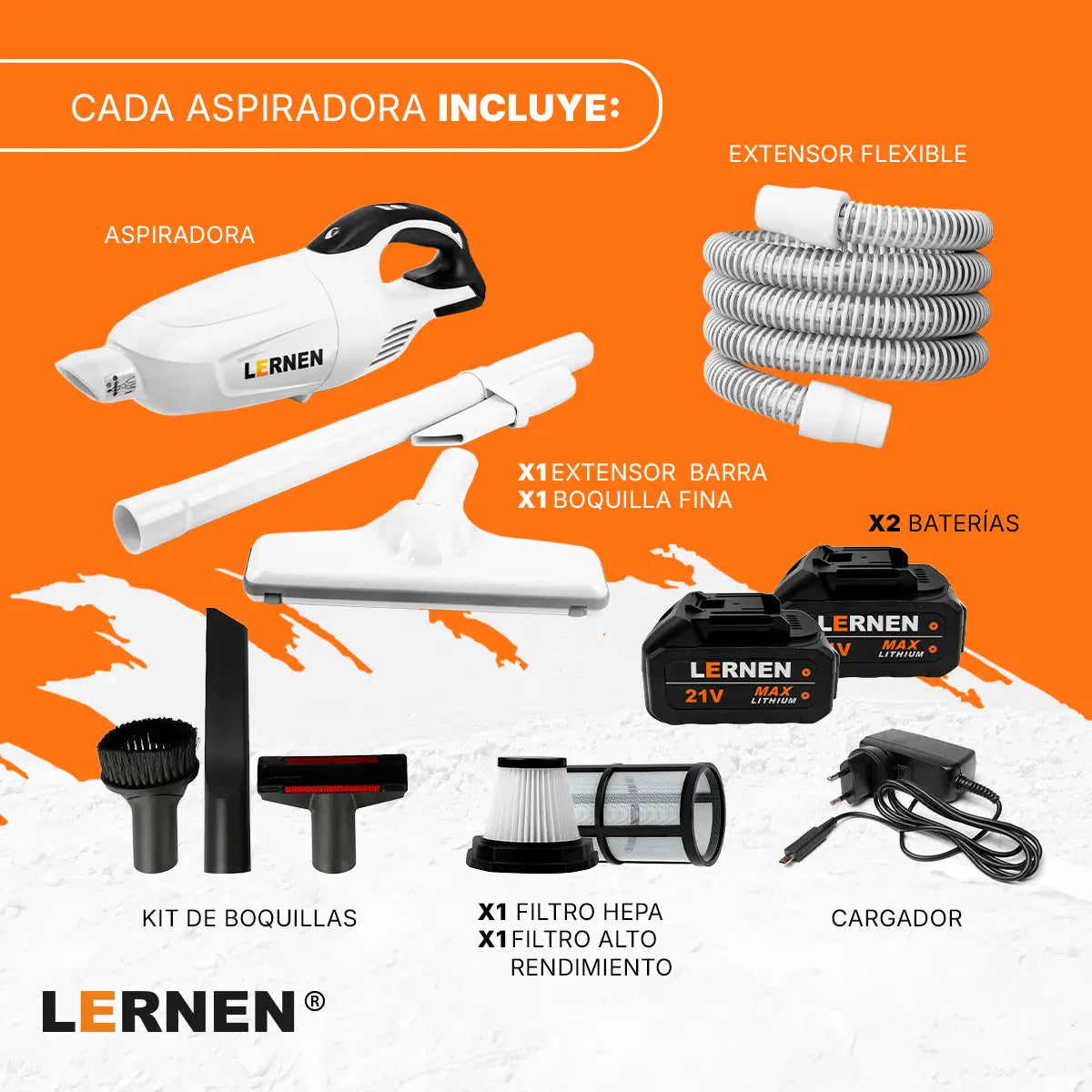 Aspiradora Inalámbrica Lernen Lernen